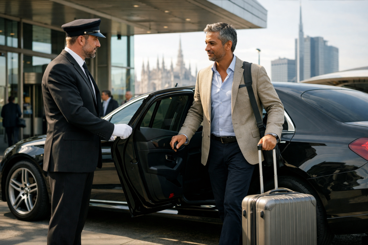 hire chauffeur milan